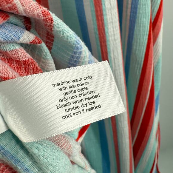 Lane Bryant Tank Top Size 22/24 NWT Halter Toe Multicolor Stripe Plus Curvy - Picture 11 of 13